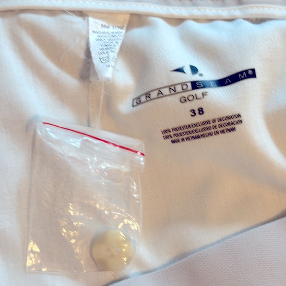 Grand Slam Active Stretch 9” Cream Colored Golf Shorts 38 waist NWOT - Picture 7 of 7